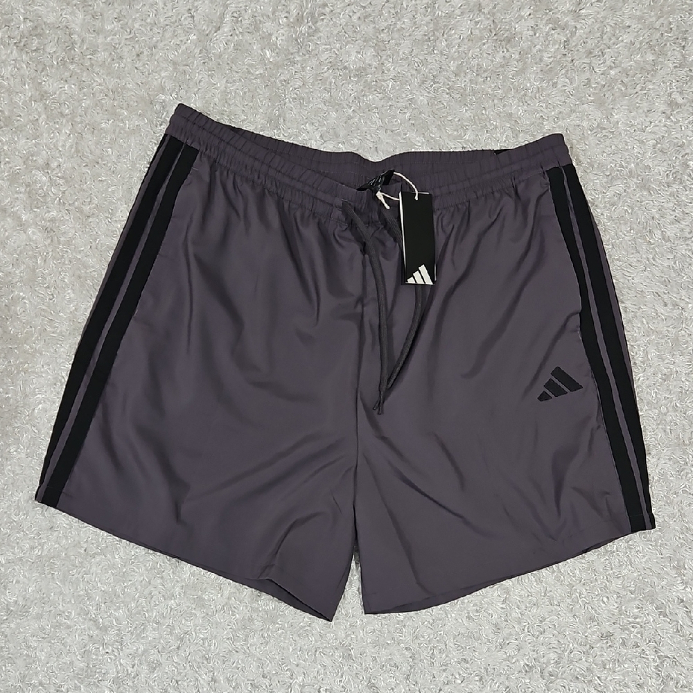 NWT Men's adidas Gray Swim Trunks Or Everday Shorts